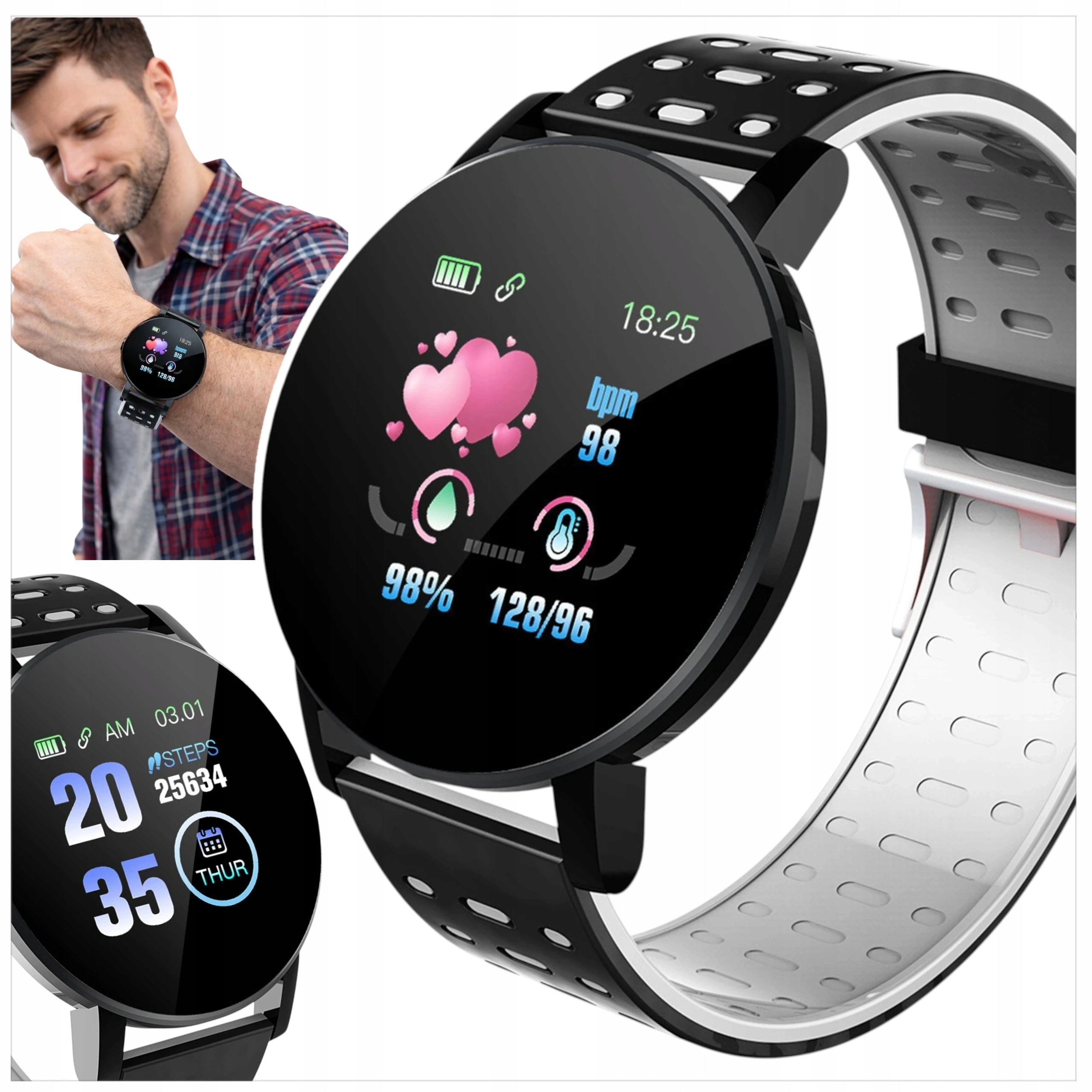 SMARTWATCH 119 PLUS RUNNING SPORTS WATCH BAND SMART
