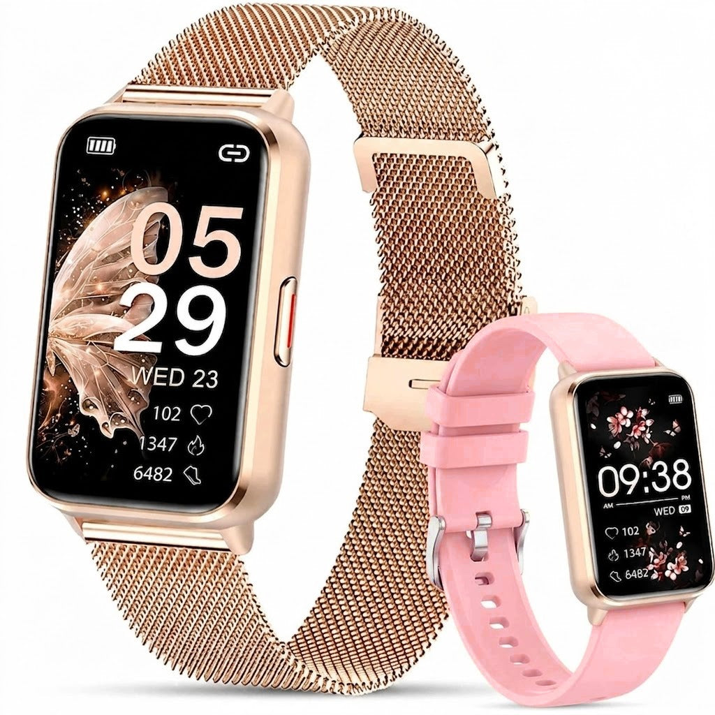 SMARTWATCH AMOLED Women's Watch 2 STRIPS SMS SPORT HEALTH MENU PL