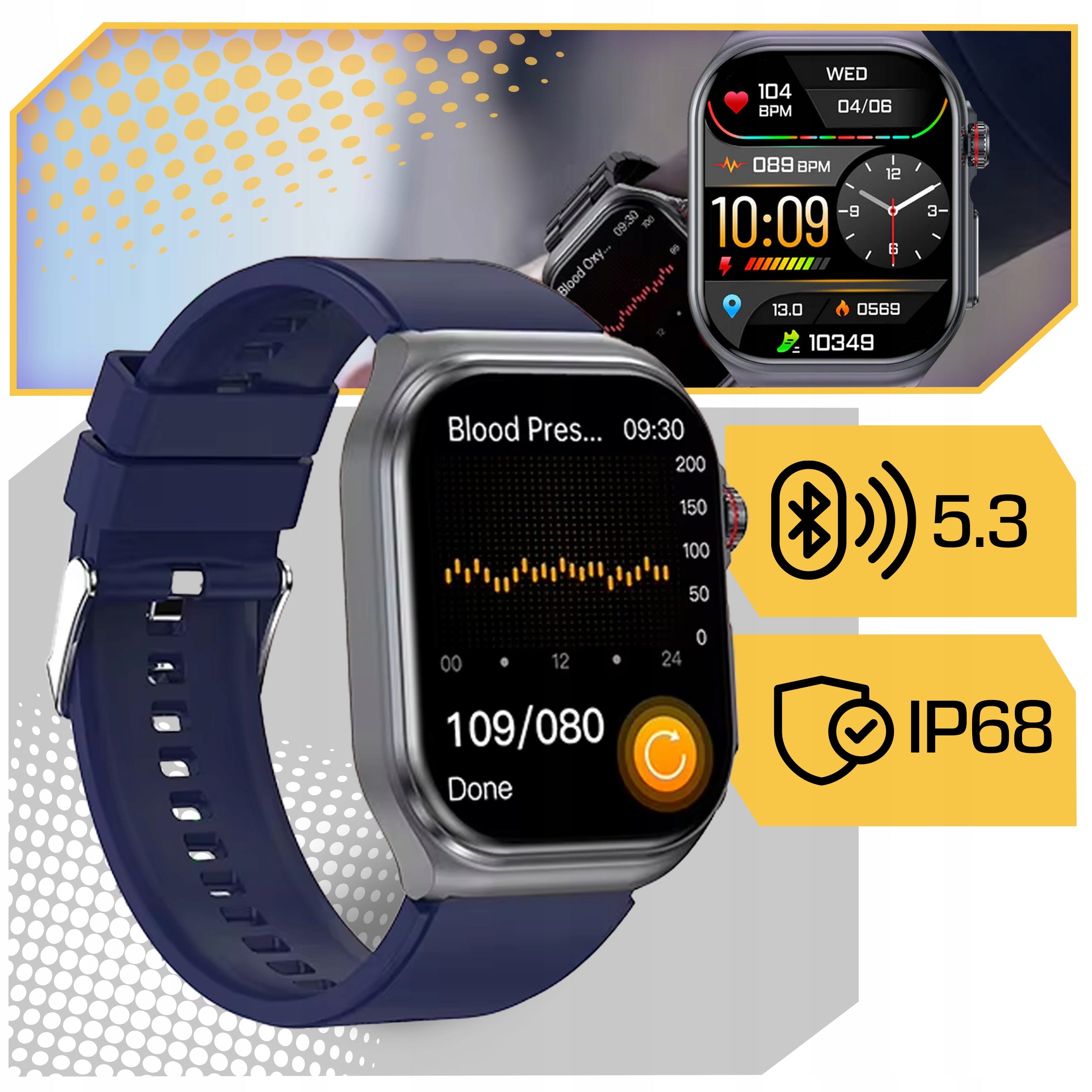 SMARTWATCH BAND SMARTBAND PRO SPORT PULSE AMOLED MENU PL IP68 EAN (GTIN) 5906700045196