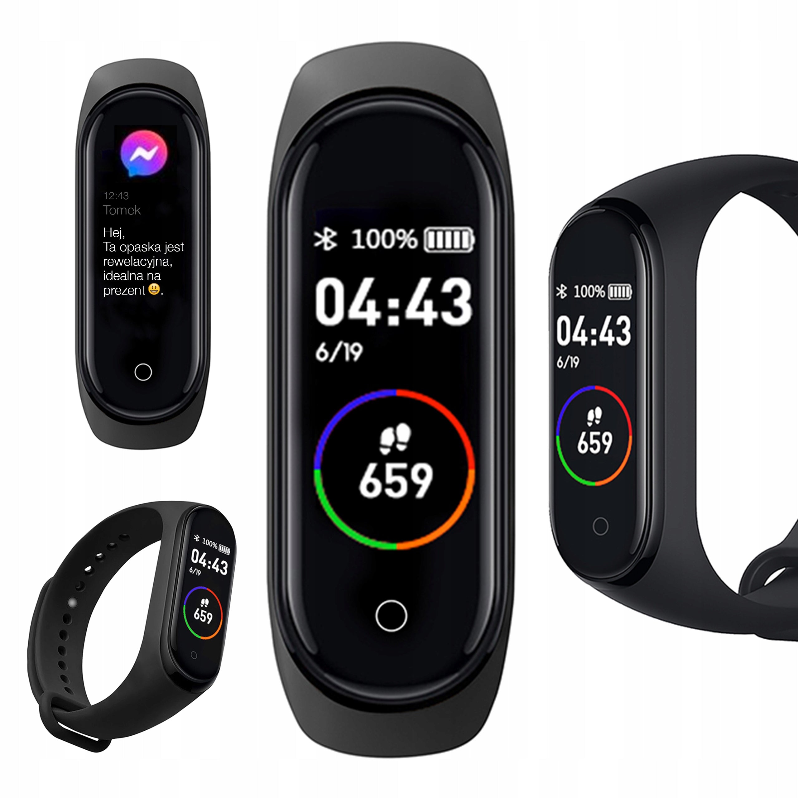 SMARTWATCH BAND SMARTBAND SPORTS WATCH STEP COUNTER HEART RATE MEASUREMENT EAN (GTIN) 5905937492445