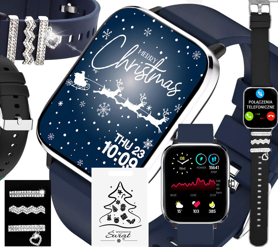 SMARTWATCH BODY TEMPERATURE PULSE RUBICON RNCE79 CHRISTMAS EDIT