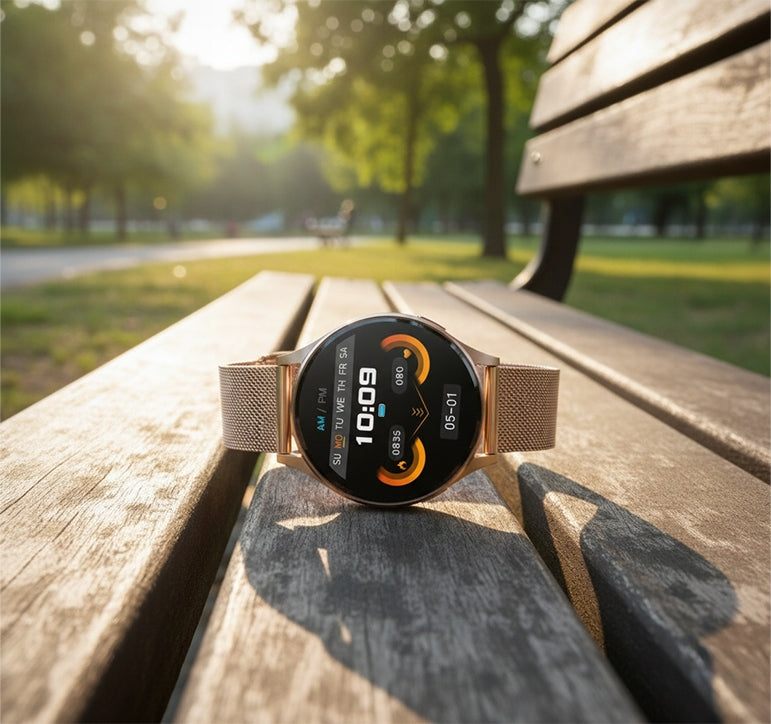 SMARTWATCH CARDIOWATCH ECG CALL PRESSURE PPG STEPS AMOLED MENU POLISH Brand Angelo Watches