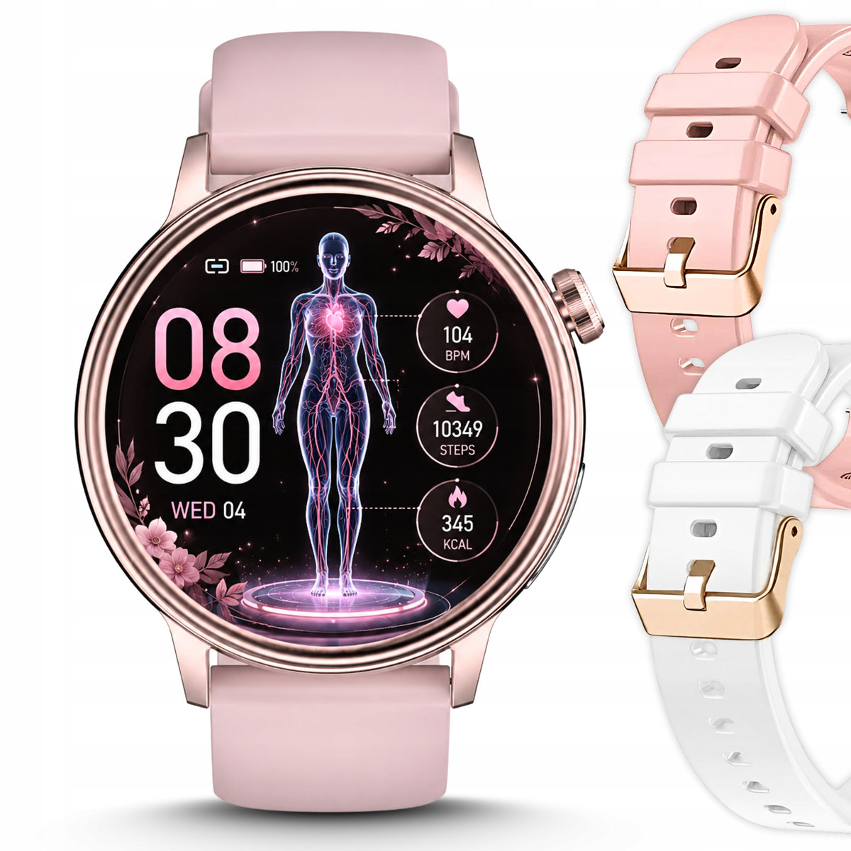 SMARTWATCH CARDIOWATCH FOR SENIOR ECG PPG TALK PRESSURE MENU POLISH