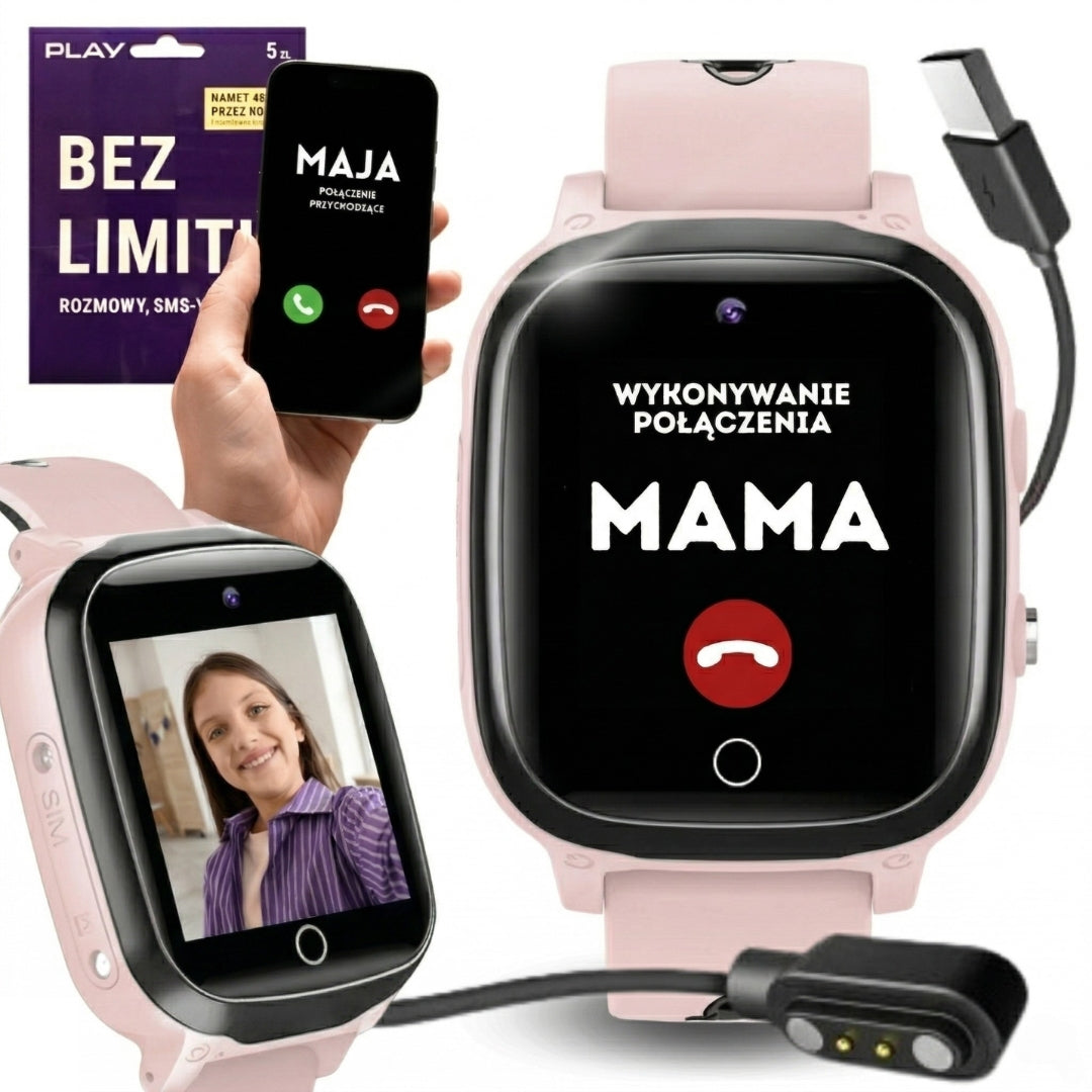 SMARTWATCH CHILDREN'S WATCH CALL TO CARD SIM GAME MENU PL