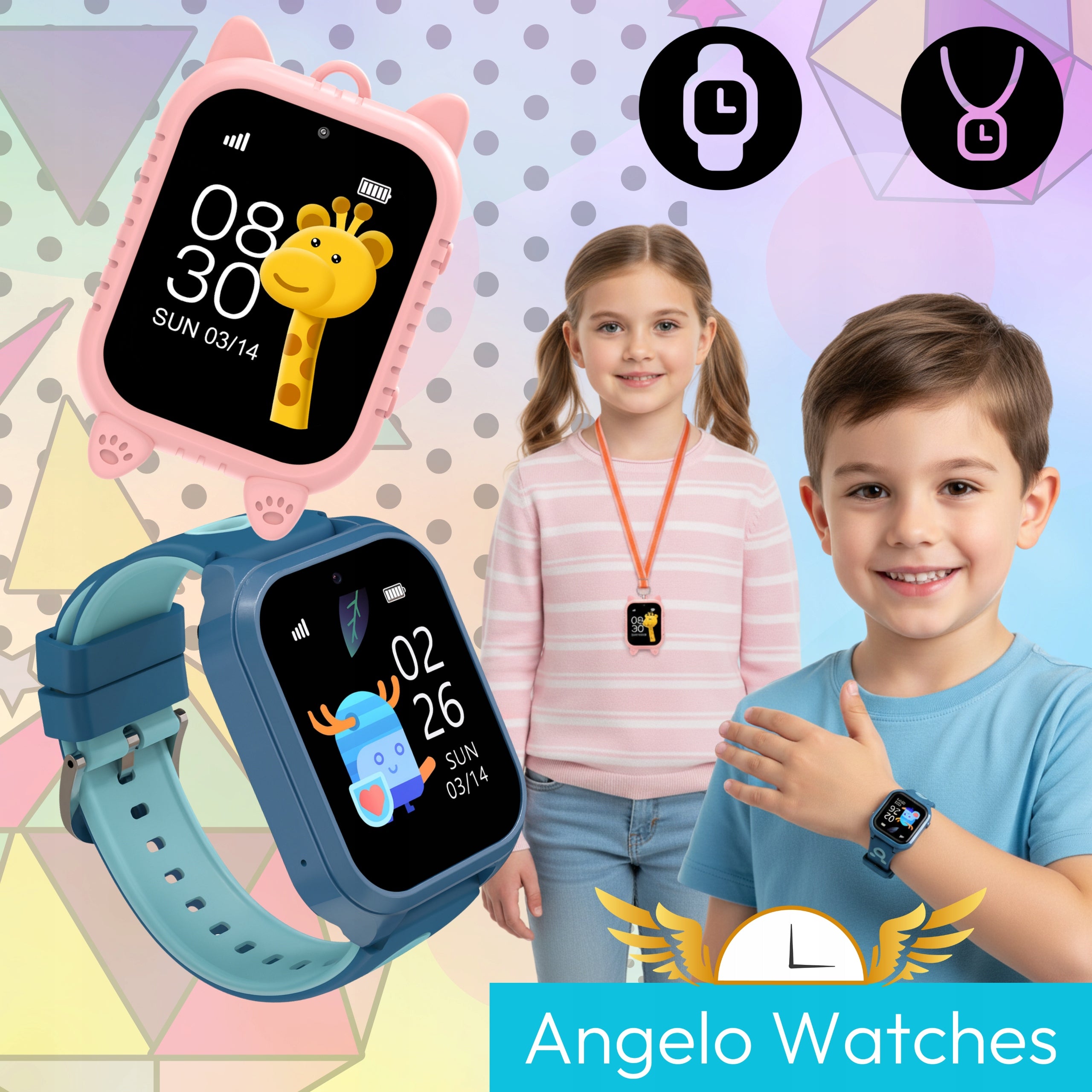 SMARTWATCH CHILDREN'S WATCH GPS 4G TALKING SIM CASE CAMERA PHONE GAME PL Packaging status original