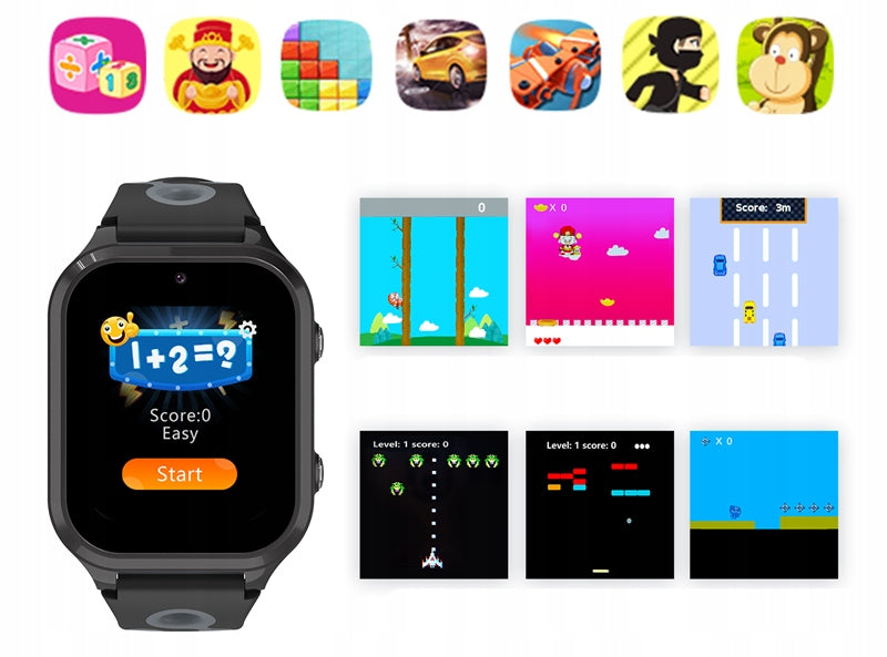 SMARTWATCH CHILDREN'S WATCH SIM PHONE VIDEO CALL GPS SMS MUSIC GAME Manufacturer code KARTA DOTYKOWY EKRAN WATCH AMOLED