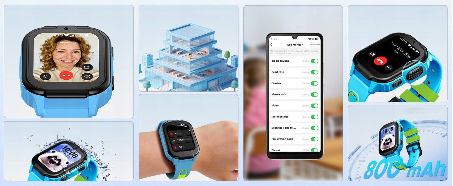 SMARTWATCH CHILDREN'S WATCH SIM VIDEO PHONE TALK GPS SMS ANYSCENES1 Brand DOOGEE