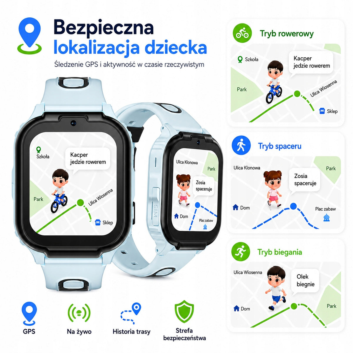 SMARTWATCH CHILDREN'S WATCH SIM VIDEO PHONE TALK GPS SMS ANYSCENES1