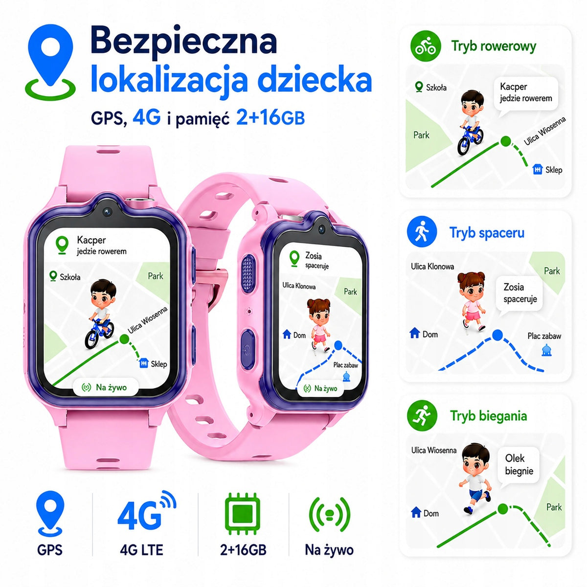 SMARTWATCH CHILDREN'S WATCH SIM VIDEO PHONE TALK GPS SMS ANYSCENES3