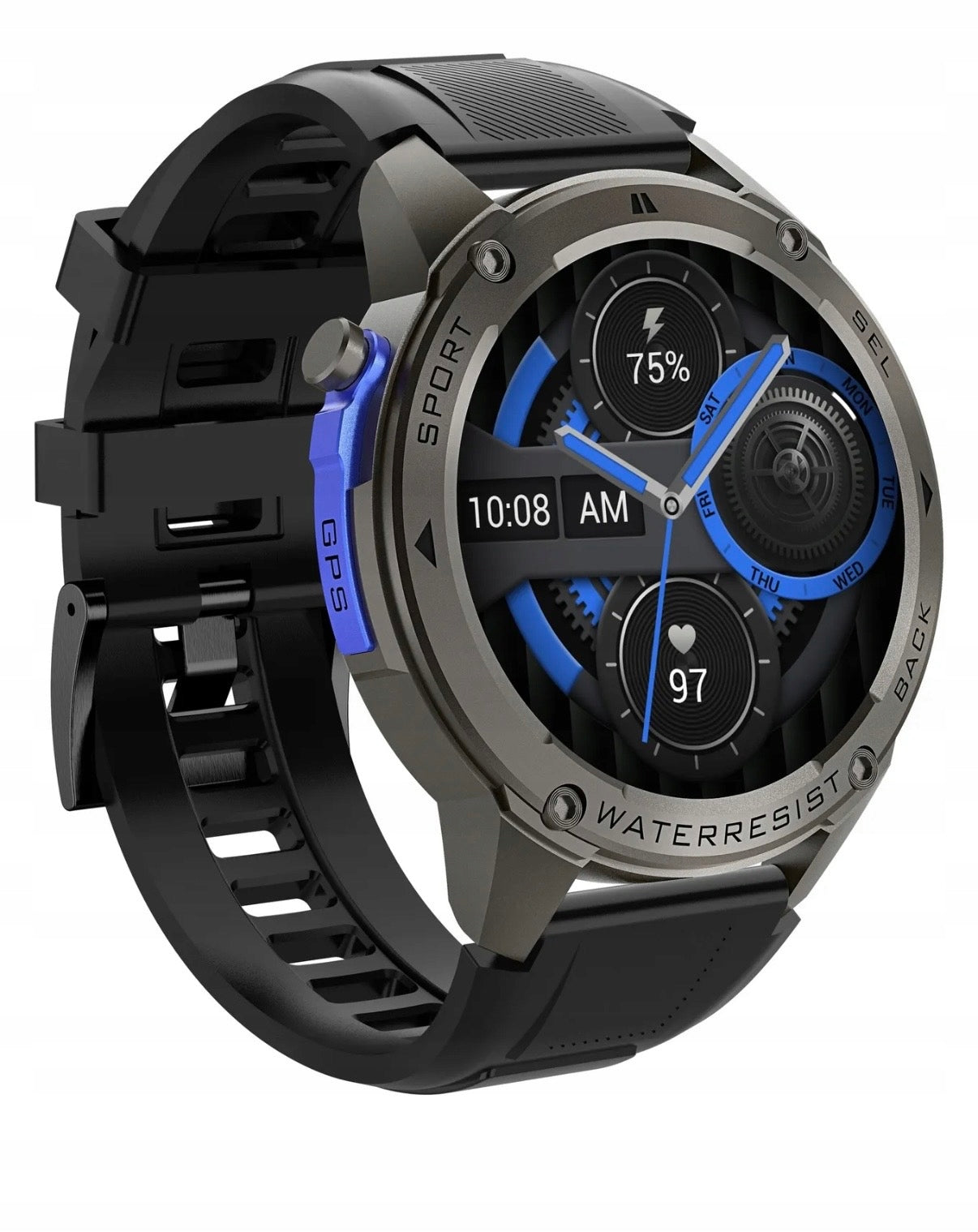 SMARTWATCH DM56 TECHPOINTMX GPS WATERPROOF POLISH MENU SPORT Manufacturer code 5906684277200