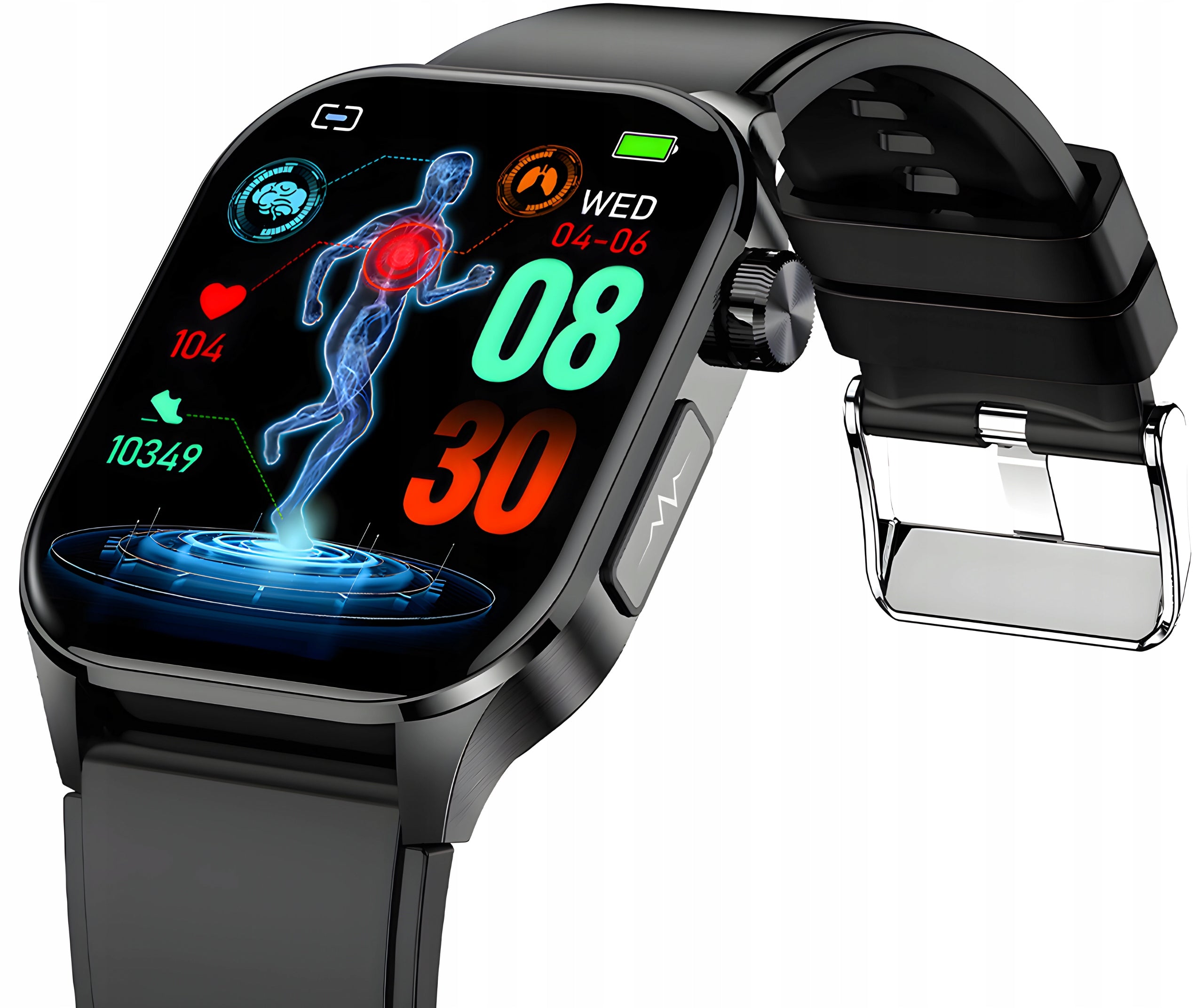 SMARTWATCH ECG watch Glucose Blood Pressure Monitor Talk AMOLED 3 stripes MENUPL Packaging status original