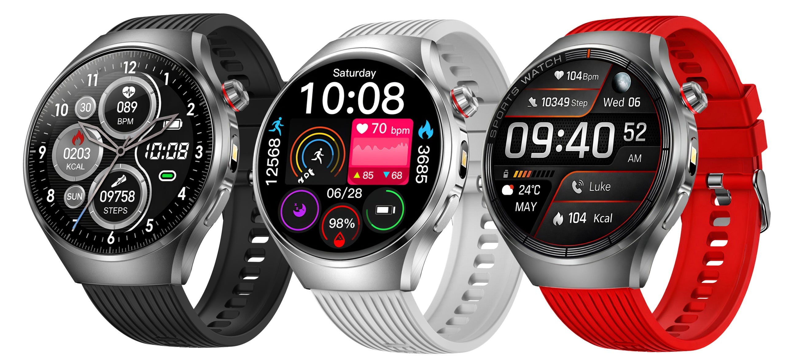 SMARTWATCH EKG FLASHLIGHT AMOLED WATCH WITH GLUCOSE BLOOD PRESSURE MONITOR TALK HRV Manufacturer code Smartwatch Lazird EKG Lorentz