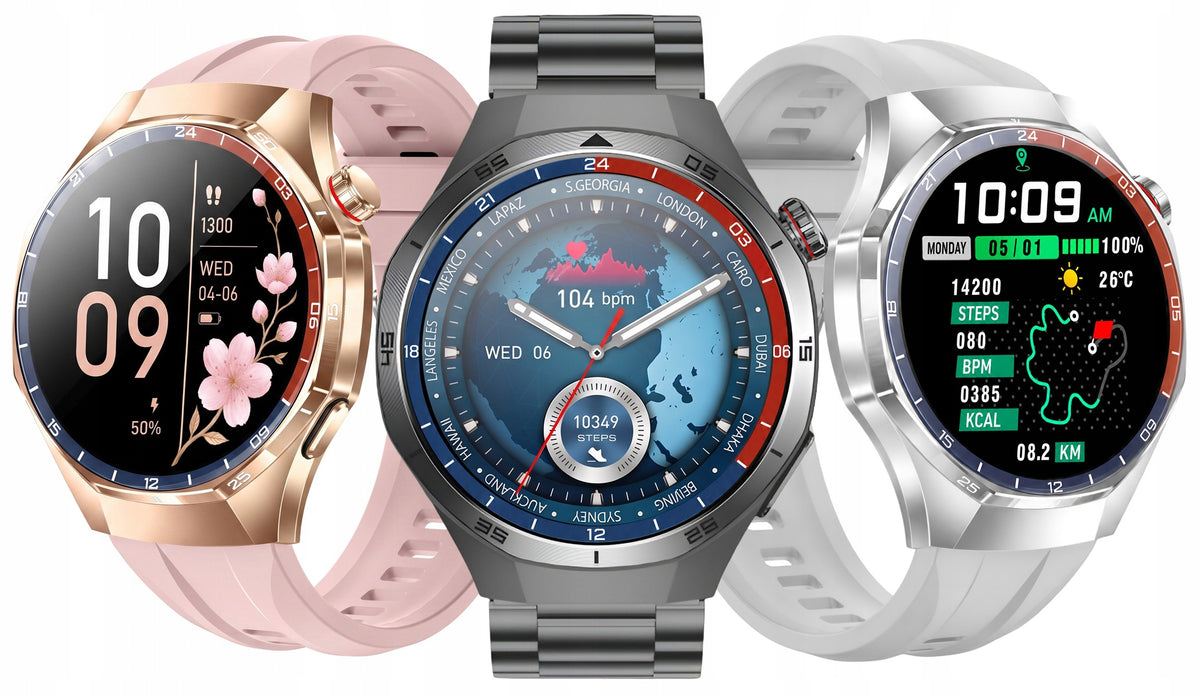 SMARTWATCH EKG HRV WATCH BLOOD PRESSURE MONITOR GLUCOSE MEASUREMENT AMOLED CONVERSATION Brand Lazird
