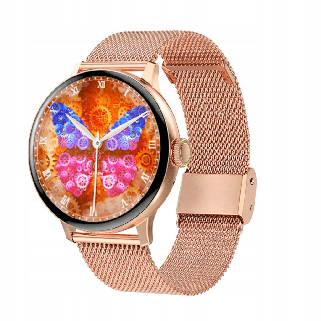 SMARTWATCH ELEGANT GOLD WOMEN'S WATCH TALK MENU PL MESH BRACELET Manufacturer code GRSW015-4