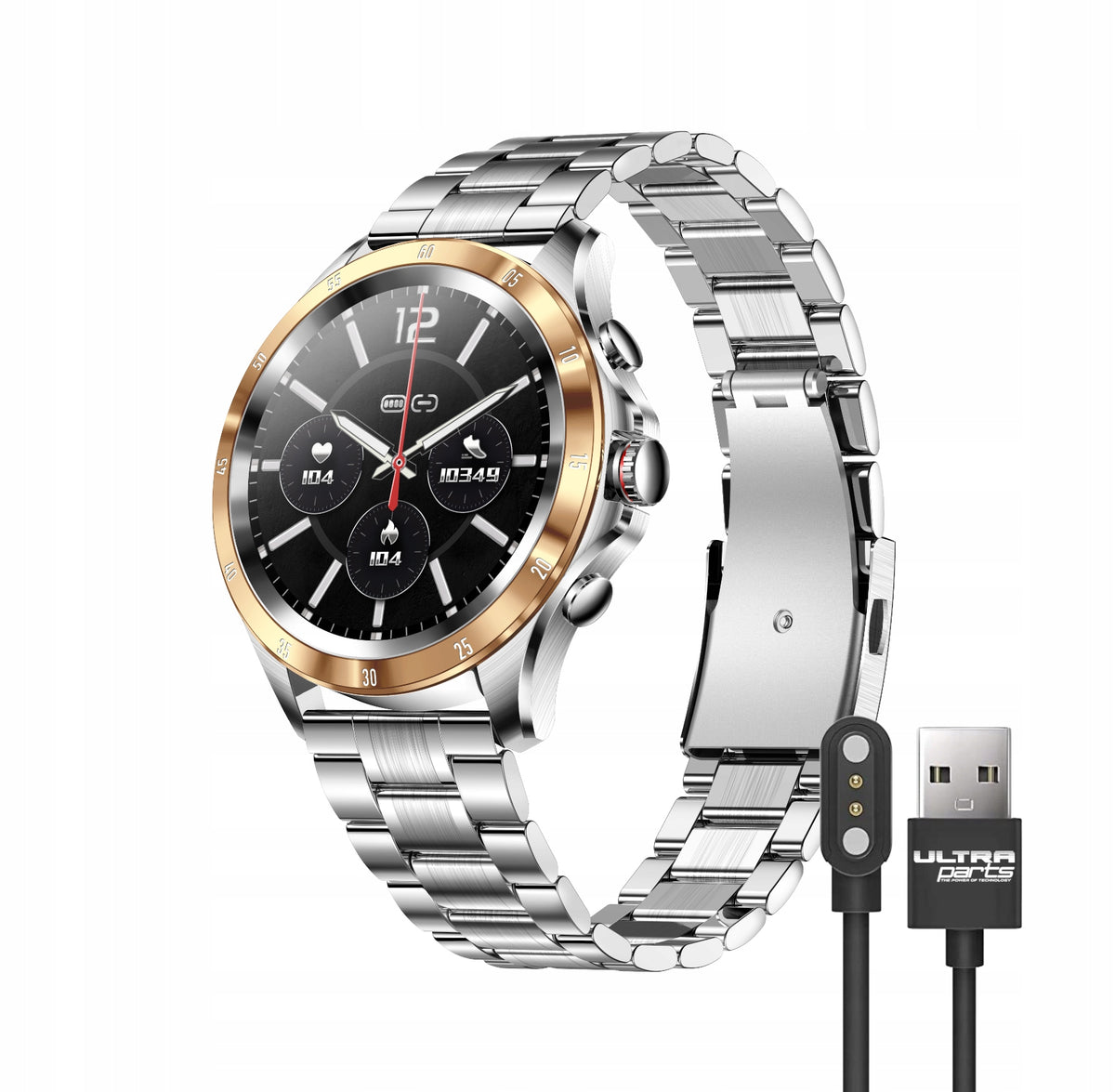 SMARTWATCH ELEGANT WATCH WATERPROOF CONVERSATION HEART RATE PRESSURE OXYGEN HD