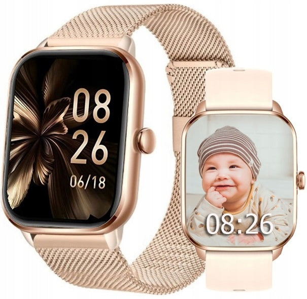 SMARTWATCH ELEGANT WOMEN'S WATCH CONVERSATION MENU PL BRACELET + stripe