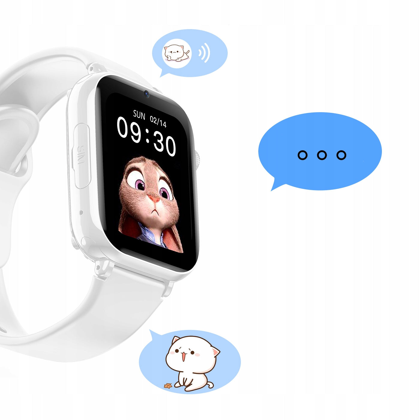 SMARTWATCH ENTER MINIS FOR CHILDREN VIDEO CALL LOCATION SIM CARD CAMERA Functions alarm clock chronograph touch screen GPS stopwatch waterproof