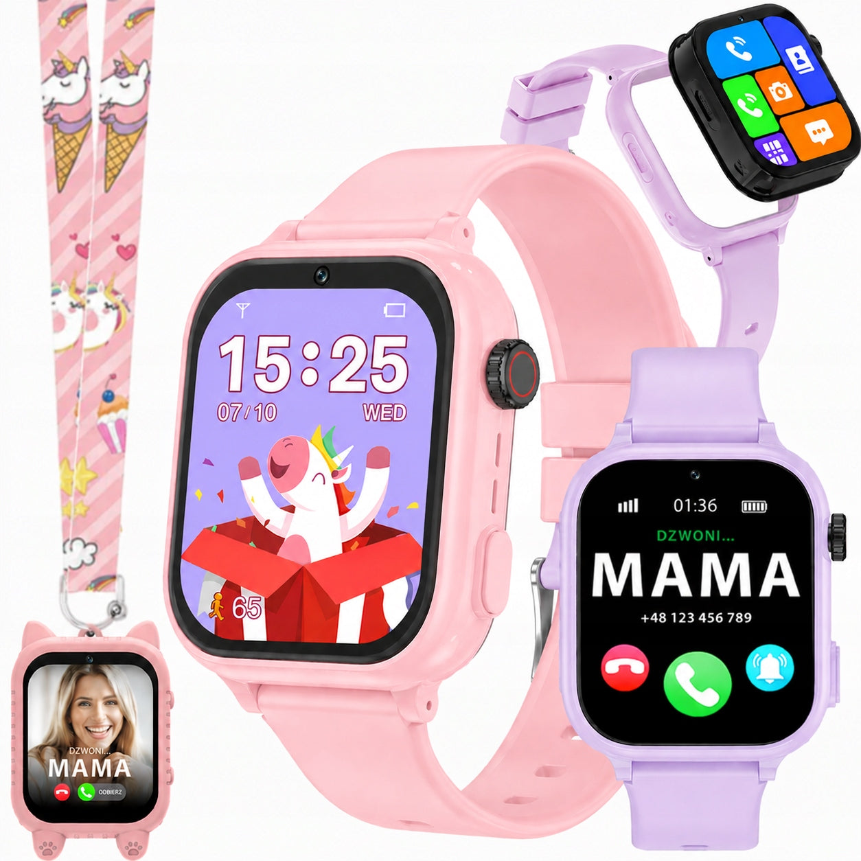SMARTWATCH FOR CHILD WITH GPS CHILDREN'S WATCH SIM PHONE GAME CAMERA STEPS