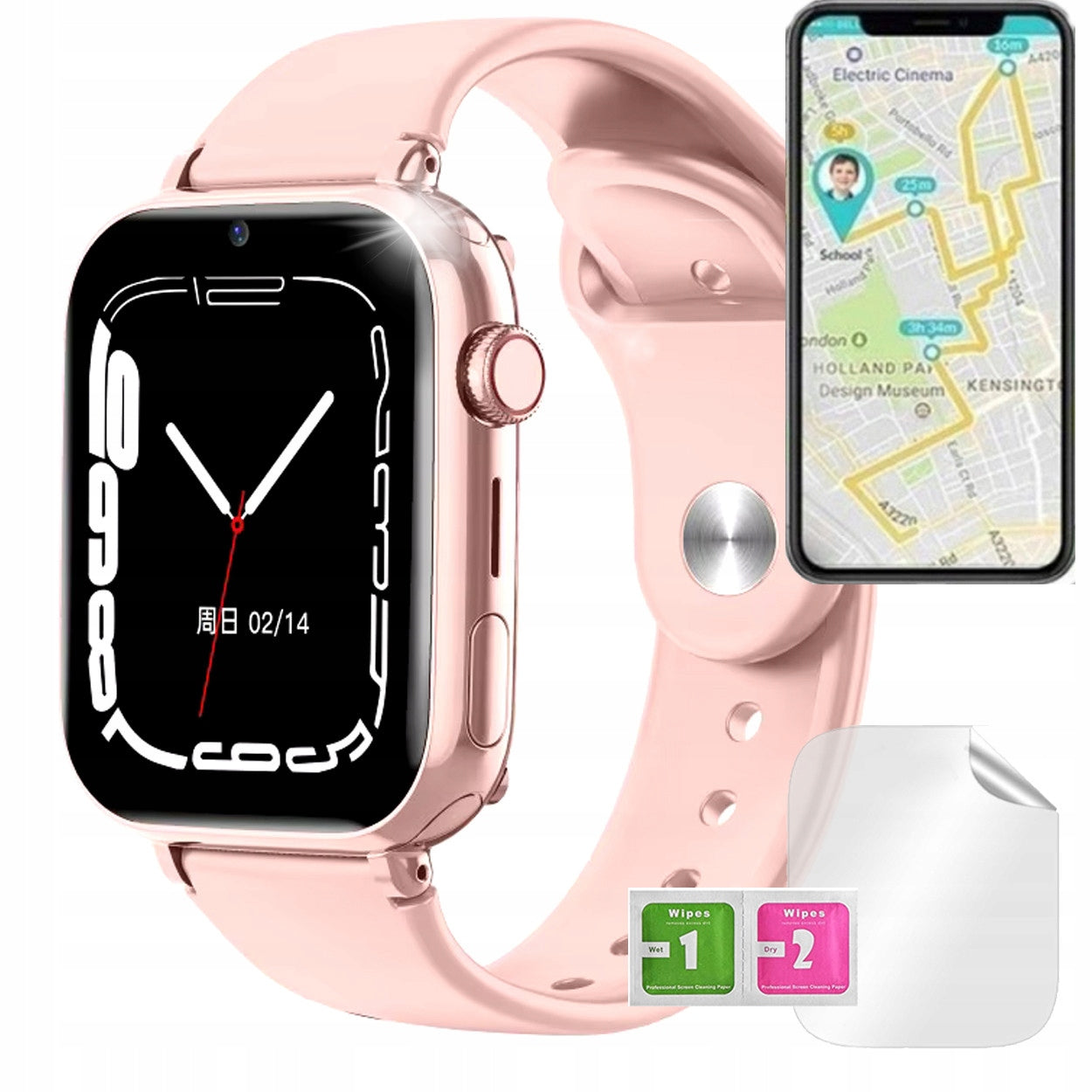 SMARTWATCH FOR CHILDREN AND YOUTH 4G WATCH PHONE GPS SMS TALK GAME