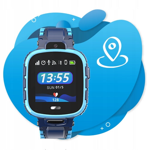SMARTWATCH FOR CHILDREN CALMEAN ACTIVE GPS IP67 SIM Color blue