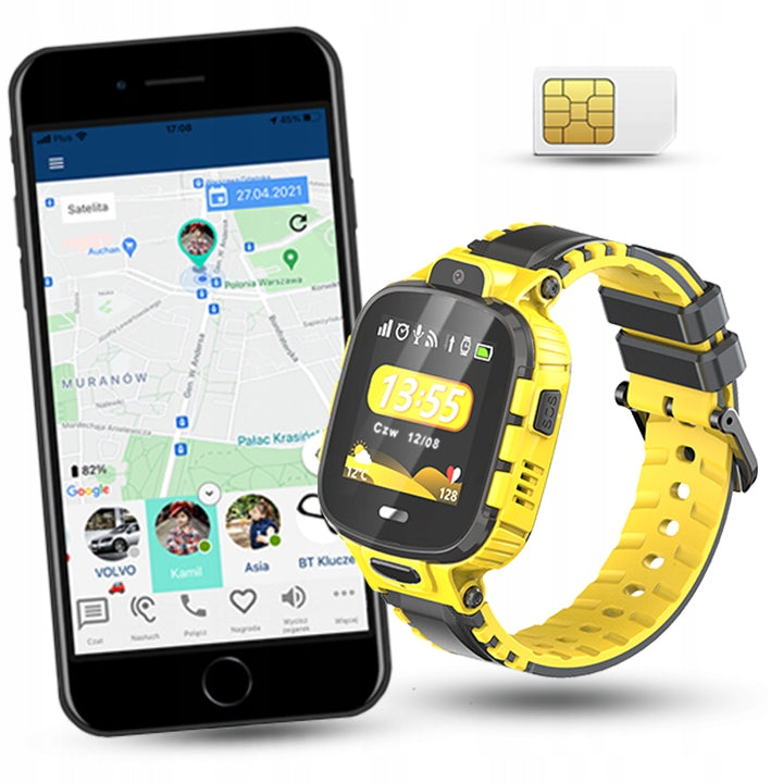SMARTWATCH FOR CHILDREN CALMEAN ACTIVE GPS IP67 SIM Color yellow