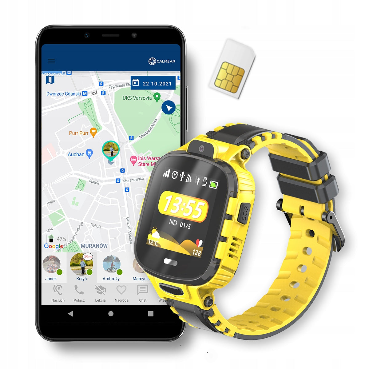 SMARTWATCH FOR CHILDREN CALMEAN ACTIVE GPS IP67 SIM