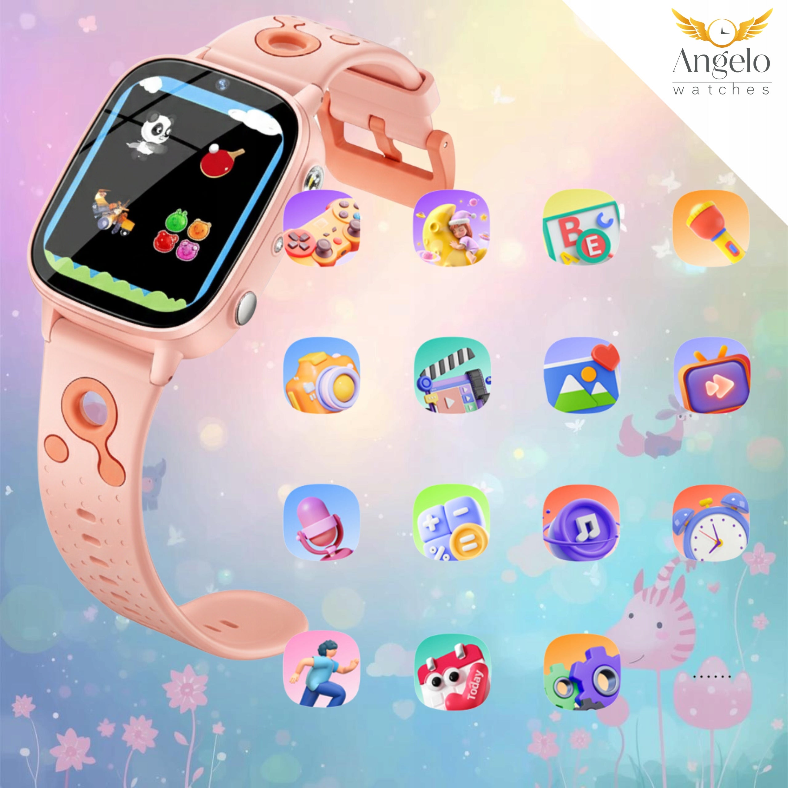 SMARTWATCH FOR CHILDREN'S WATCH GAME LEARNING CAMERA FAIRY TALES MENU PL Manufacturer code Smartwatch dla dzieci kolory menu polskie