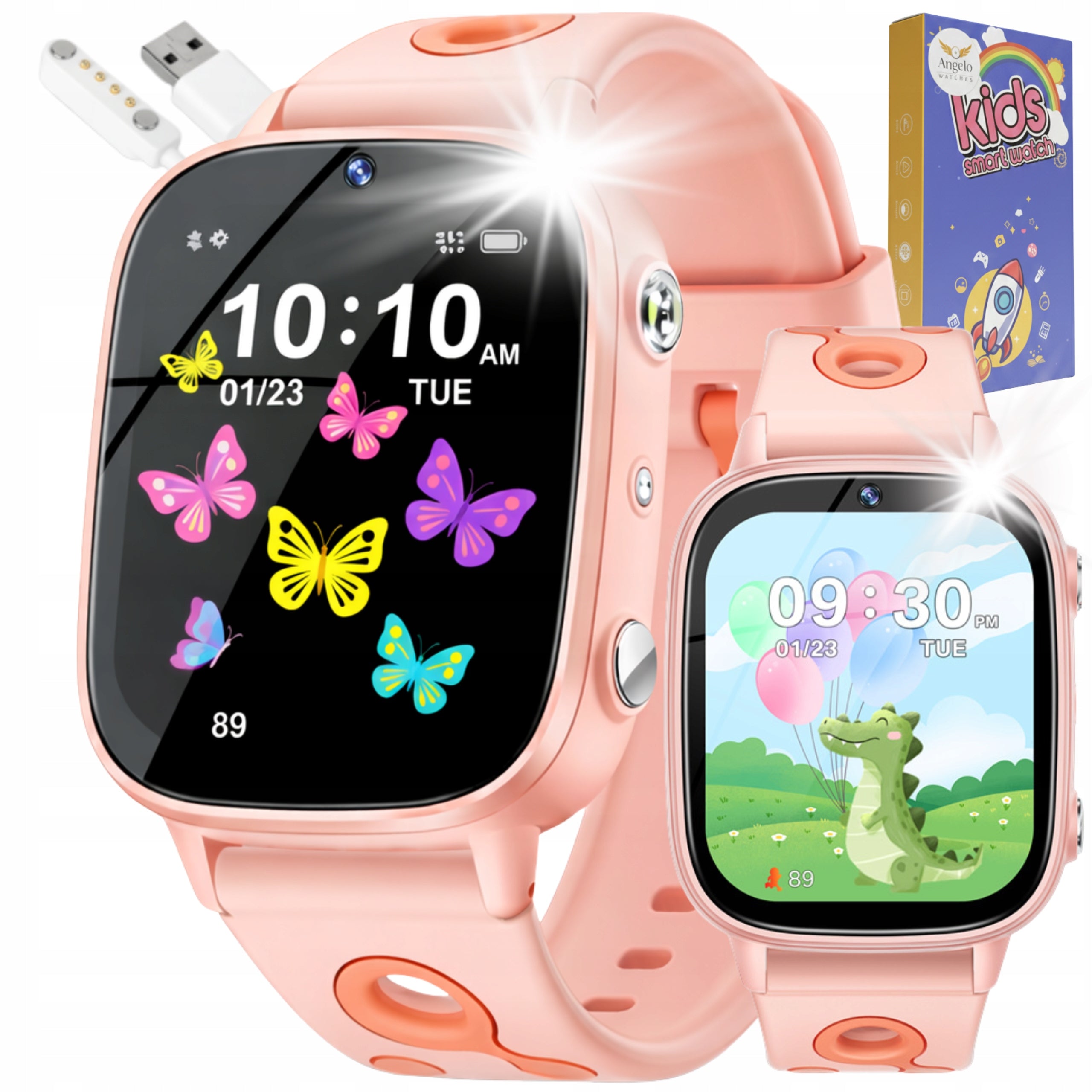 SMARTWATCH FOR CHILDREN'S WATCH GAME LEARNING CAMERA FAIRY TALES MENU PL