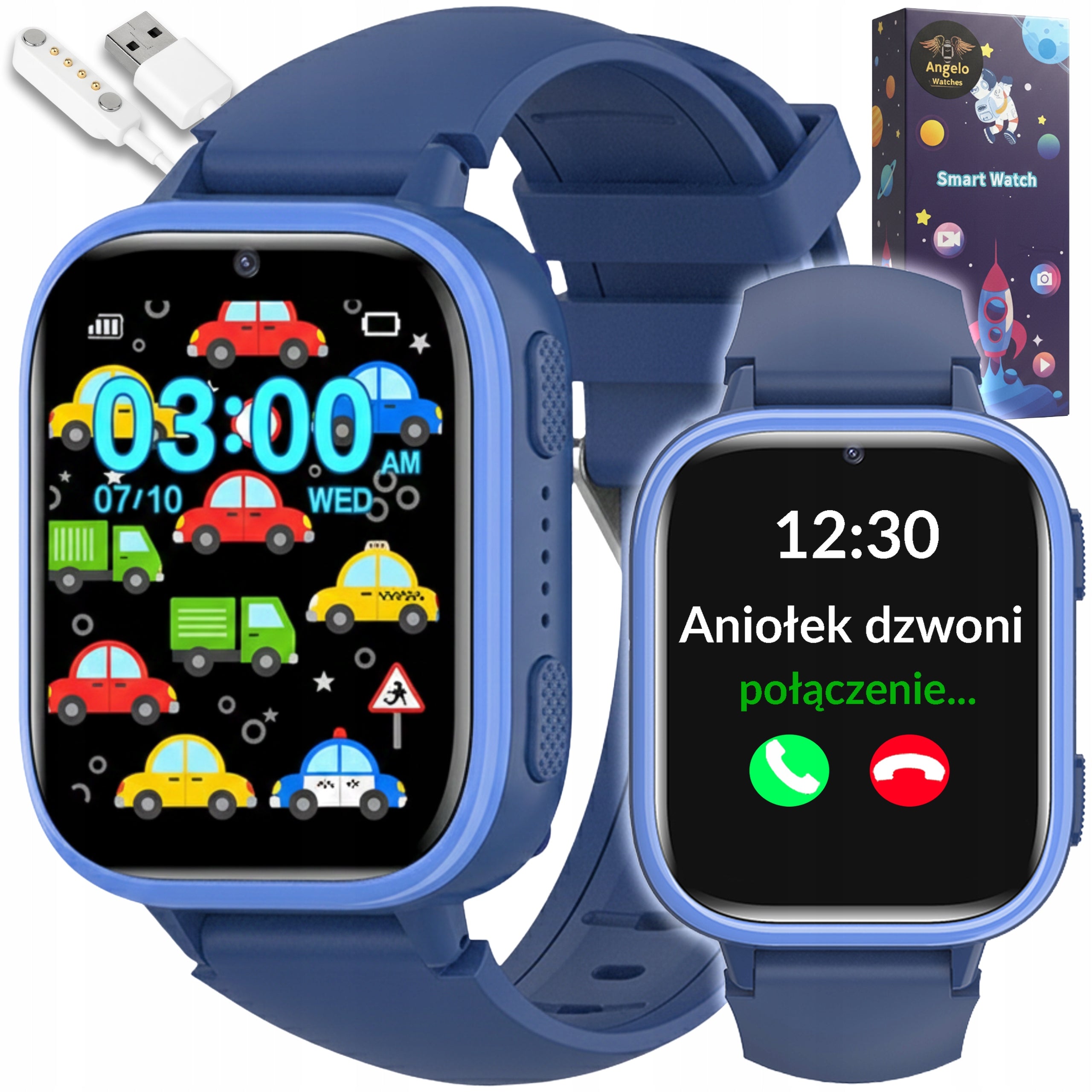 SMARTWATCH FOR CHILDREN'S WATCH SIM PHONE GAME LEARNING FAIRY TALES CAMERA