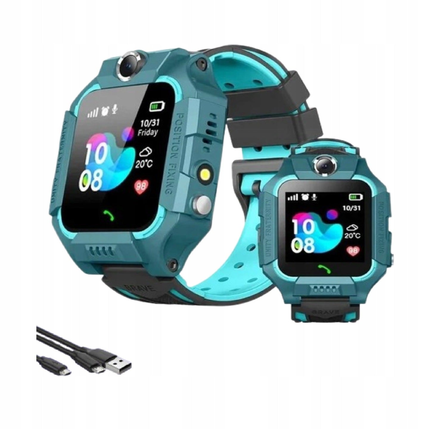 SMARTWATCH FOR CHILDREN WATCH GPS LOCATOR SAUCE CARD SIM FLASHLIGHT CAMERA