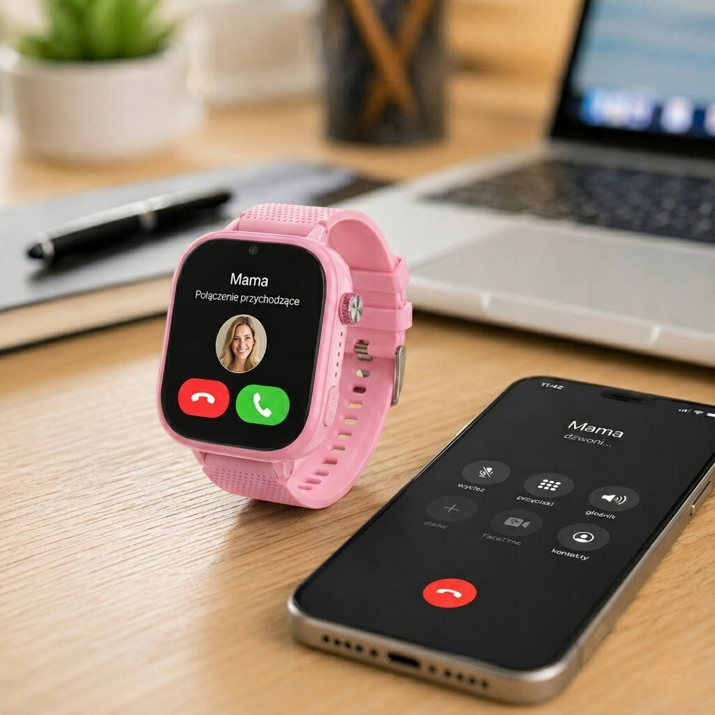SMARTWATCH FOR CHILDREN WATCH PINK GPS TALK CAMERA 4G LTE PL GIFT Manufacturer code 6920966569202