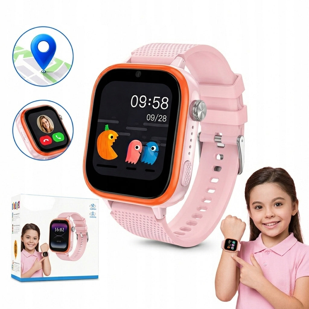 SMARTWATCH FOR CHILDREN WATCH PINK GPS TALK CAMERA 4G LTE PL GIFT