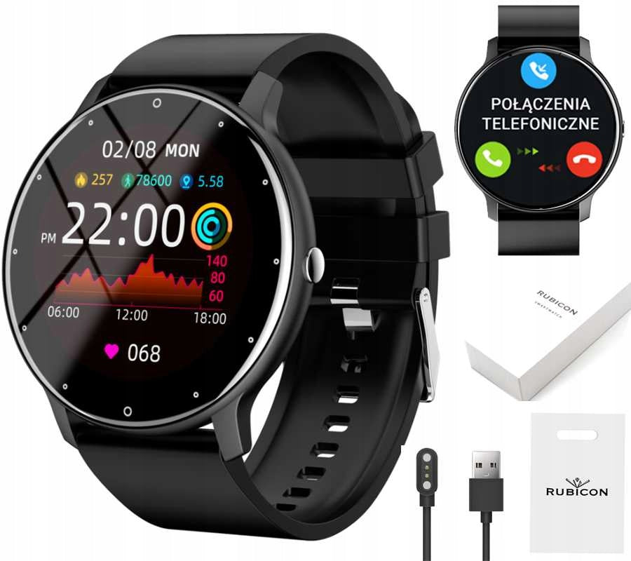 SMARTWATCH FOR GIRLS CALLS SMS POLISH MENU 2 STRIPES Brand Rubicon
