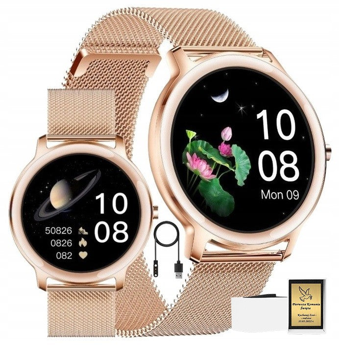SMARTWATCH FOR GIRLS COMMUNION +ENGRAVING STRAP