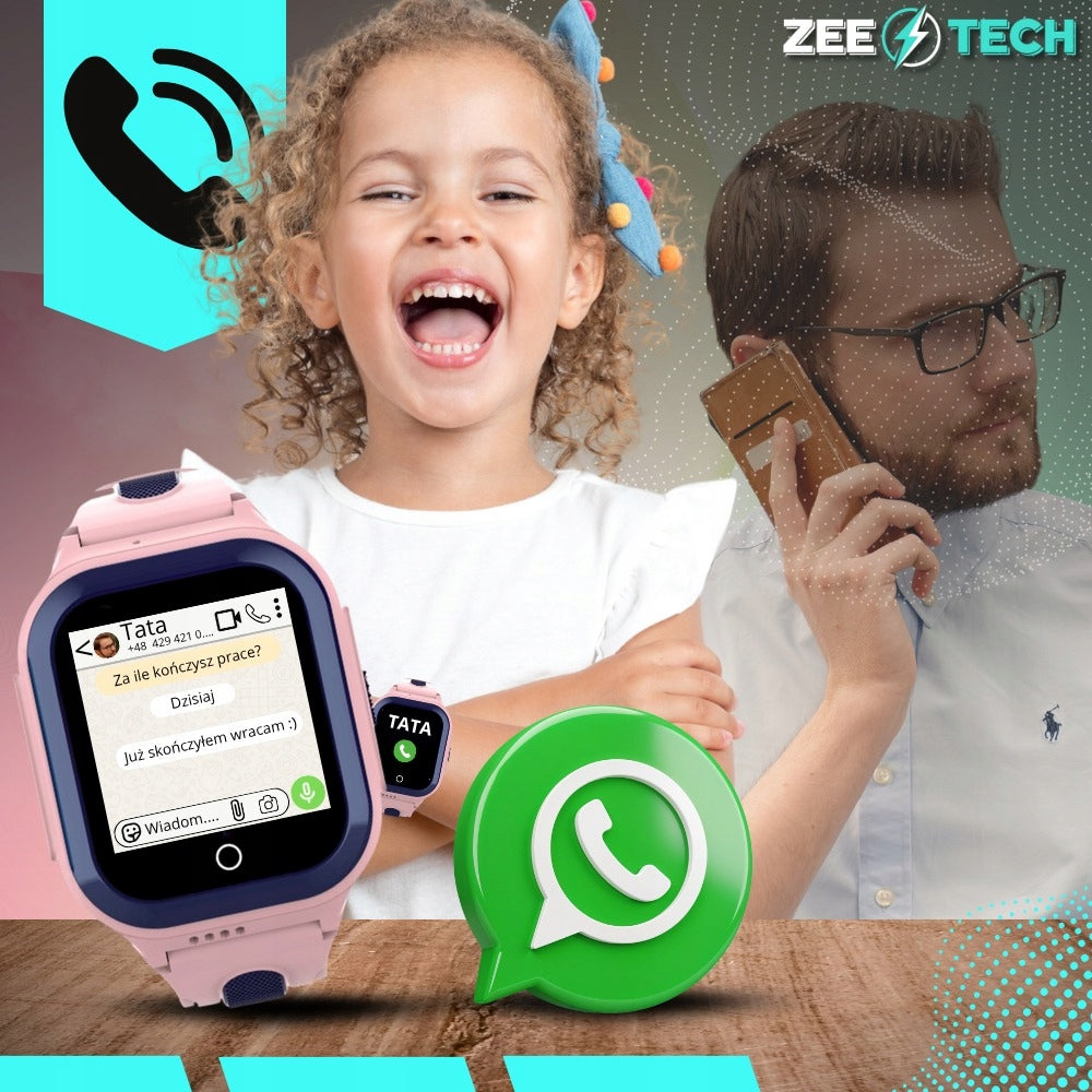 SMARTWATCH FOR KIDS GPS WATCH WHATSAPP CALLS WIFI 4G CAMERA + SIM Manufacturer code Smartwatch zegarek dla dzieci lokalizator GPS