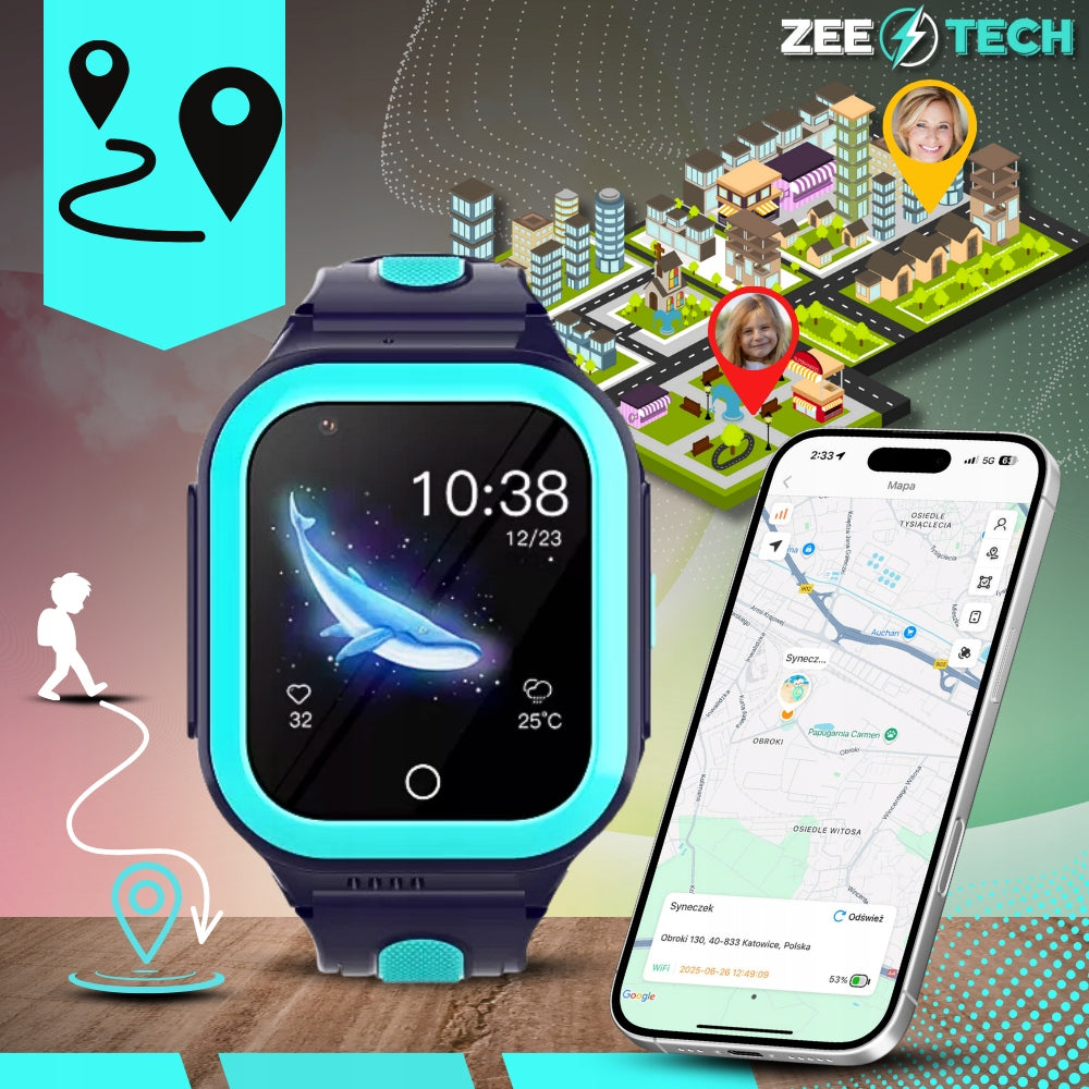 SMARTWATCH FOR KIDS GPS WATCH WHATSAPP CALLS WIFI 4G CAMERA + SIM Packaging status original