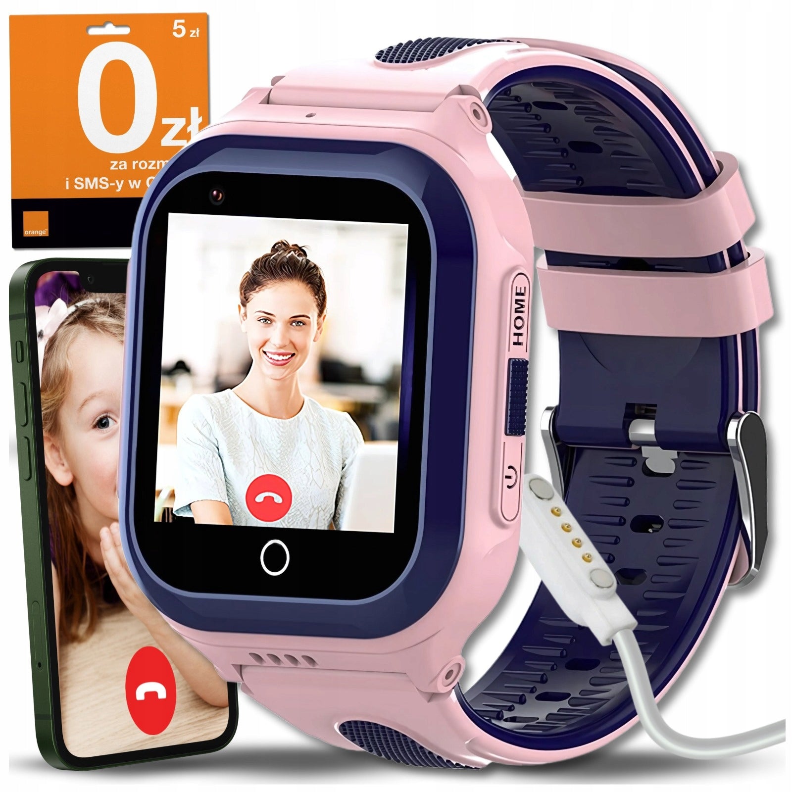 SMARTWATCH FOR KIDS GPS WATCH WHATSAPP CALLS WIFI 4G CAMERA + SIM