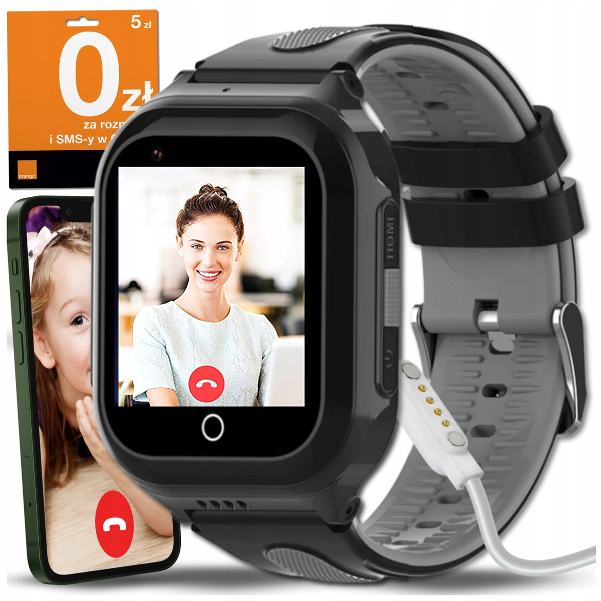 SMARTWATCH FOR KIDS GPS WATCH WHATSAPP CALLS WIFI 4G CAMERA + SIM