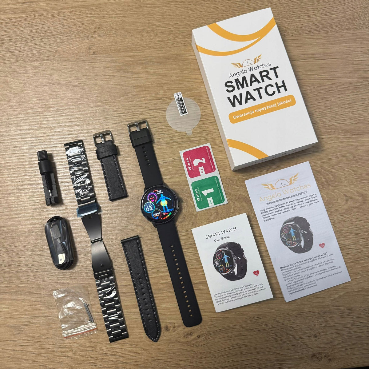 SMARTWATCH FOR SENIOR CARDIOWATCH ECG HRV PULSE PPG CALLS POLISH MENU Packaging status original