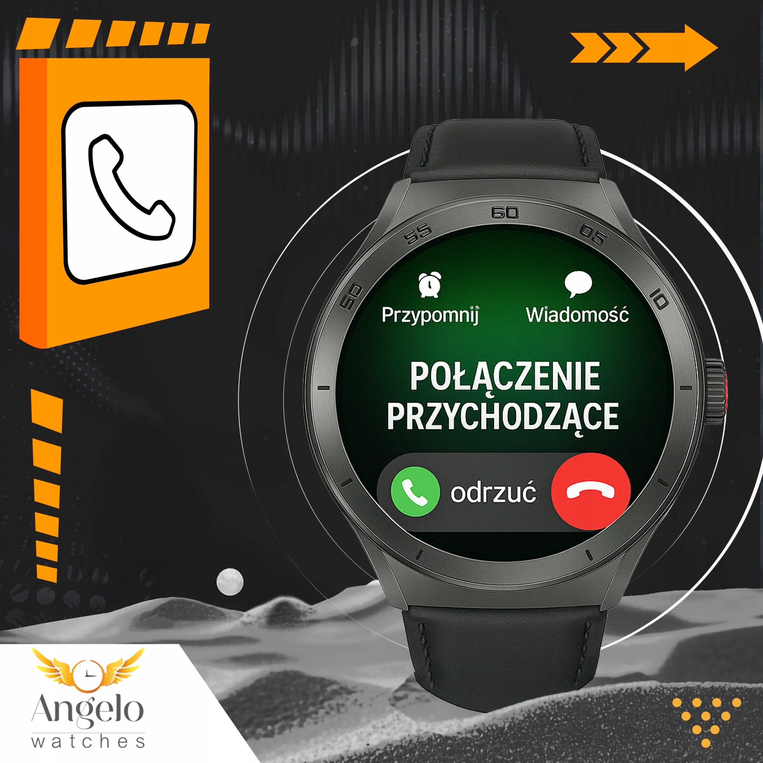 SMARTWATCH FOR SENIOR CARDIOWATCH EKG TALK PPG HRV SEN AMOLED MENU PL Manufacturer code AT-456