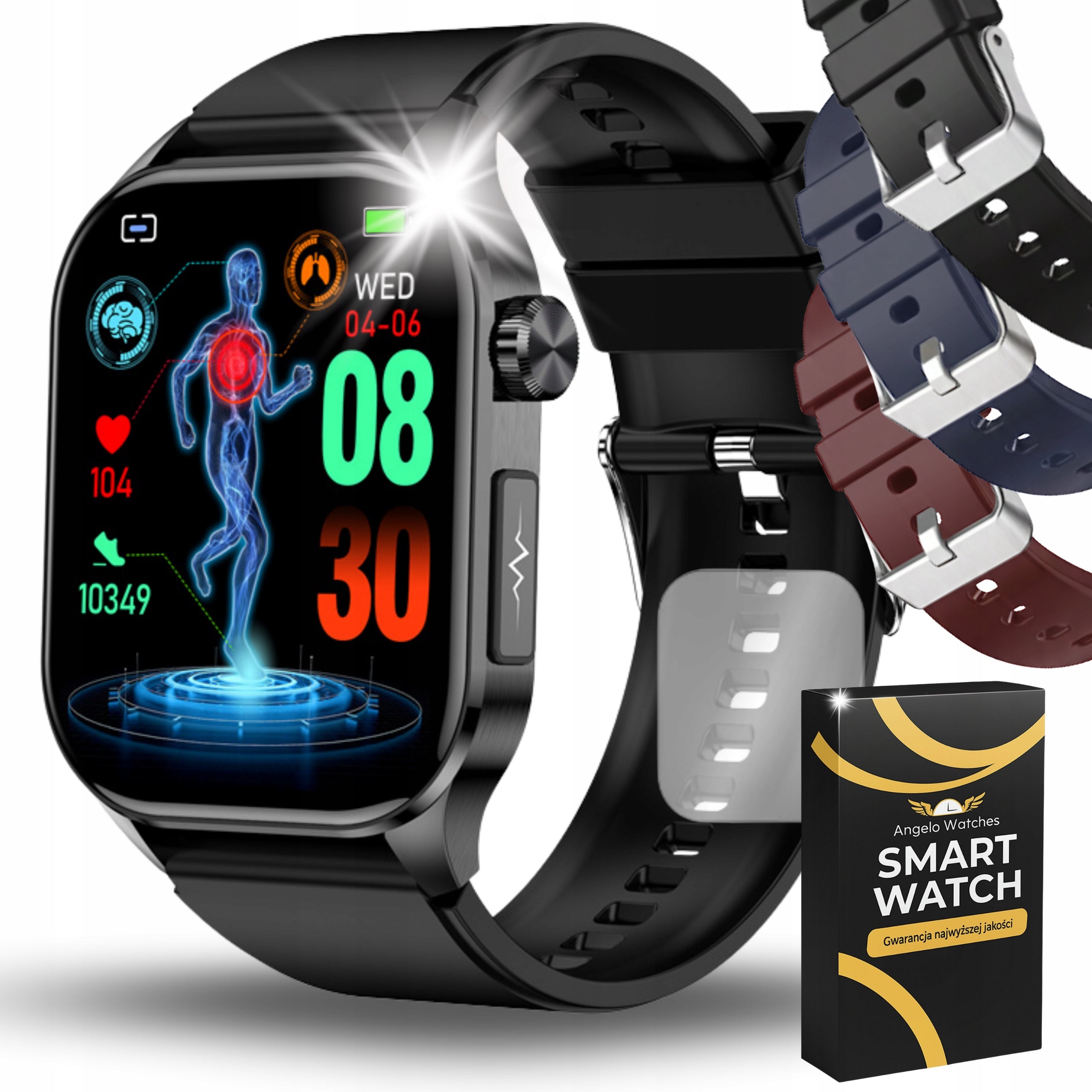 SMARTWATCH FOR SENIOR ECG HRV CALL PRESSURE HEART RATE MENU PL + FREEBIE