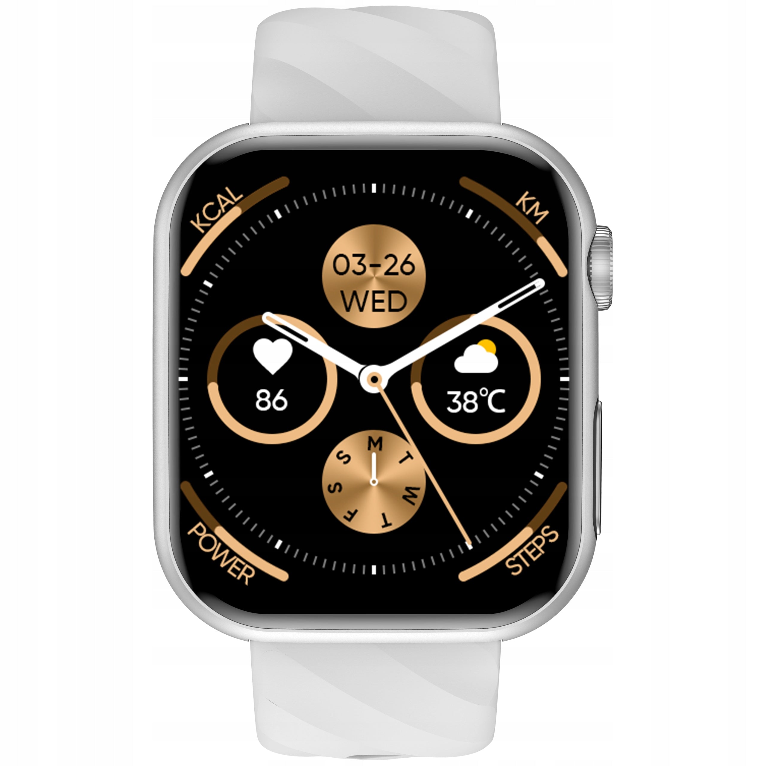 SMARTWATCH FOR SENIOR WATCH HEART RATE PRESSURE EKG OXYGEN BMI HRV MENU PL EAN (GTIN) 5906639808862