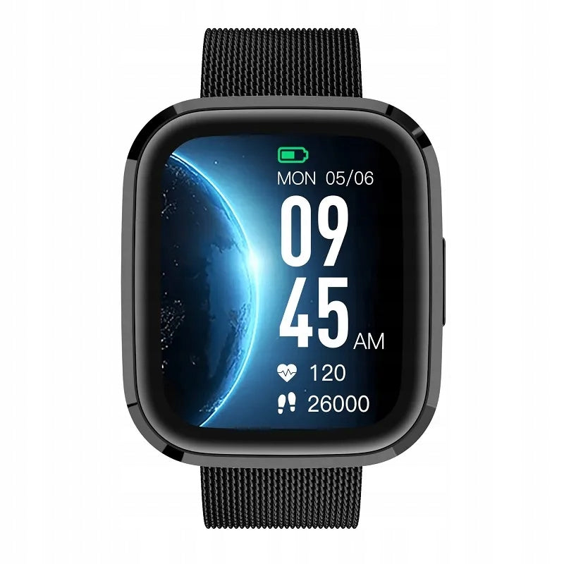 SMARTWATCH GARETT GRC STYLE BLACK STEEL Batteries included no