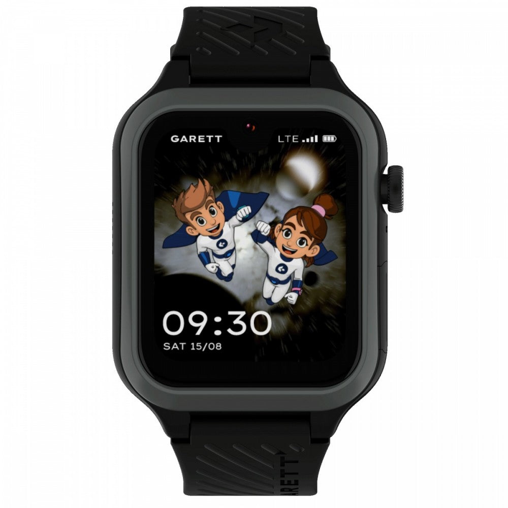 SMARTWATCH GARETT KIDS ESSA 2 AI 4G GPS BLACK AMOLED WATERPROOF IP68 SAUCE Packaging status original