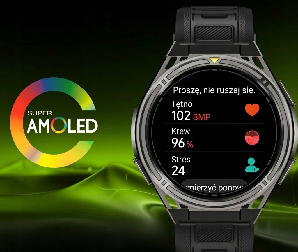 SMARTWATCH GT5 MEN'S GPS WATCH WATERPROOF MENU PL TALK AMOLED SPORT Model GT5