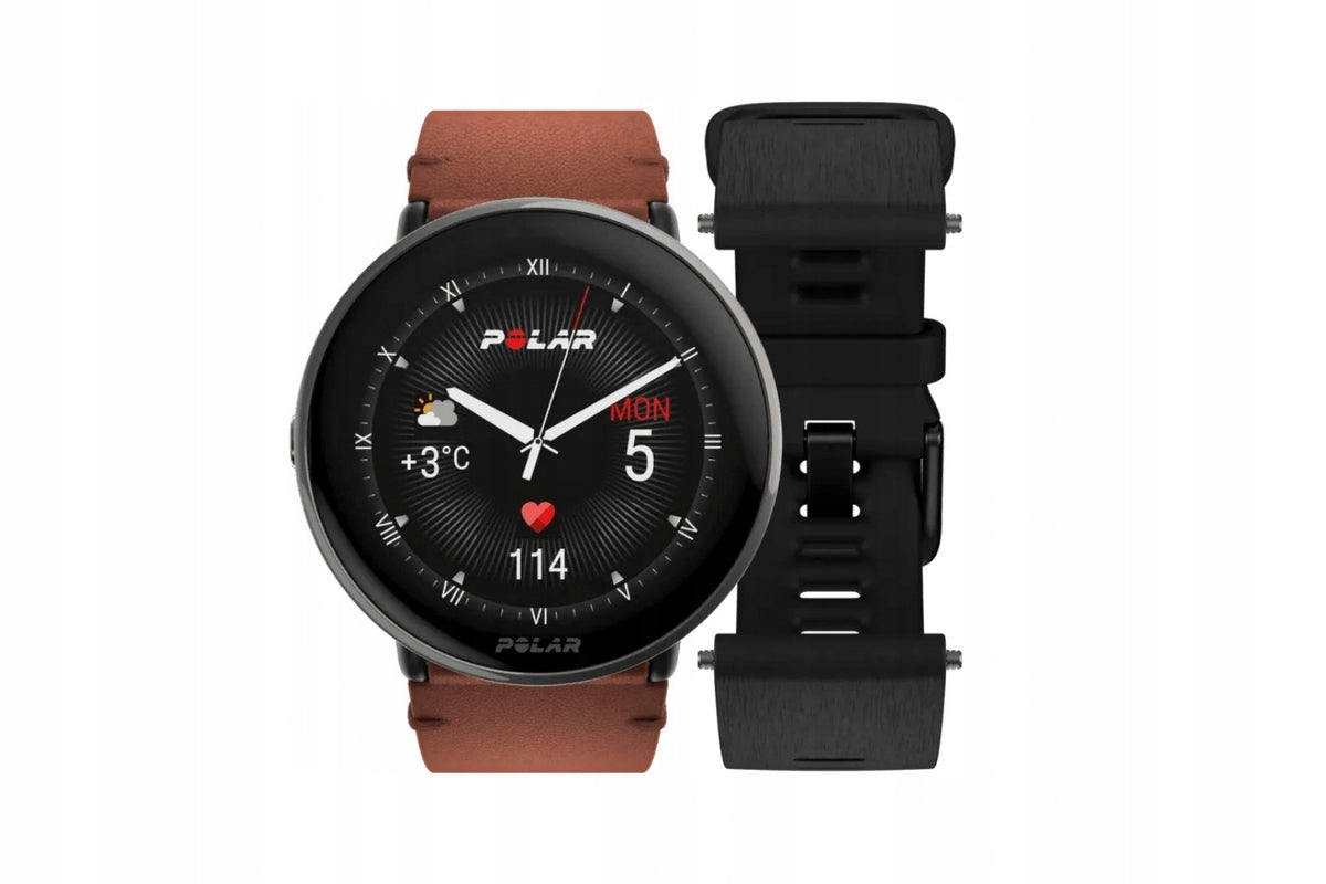 SMARTWATCH IGNITE 3 TITANIUM LEATHER STRAP POLAR Batteries included yes