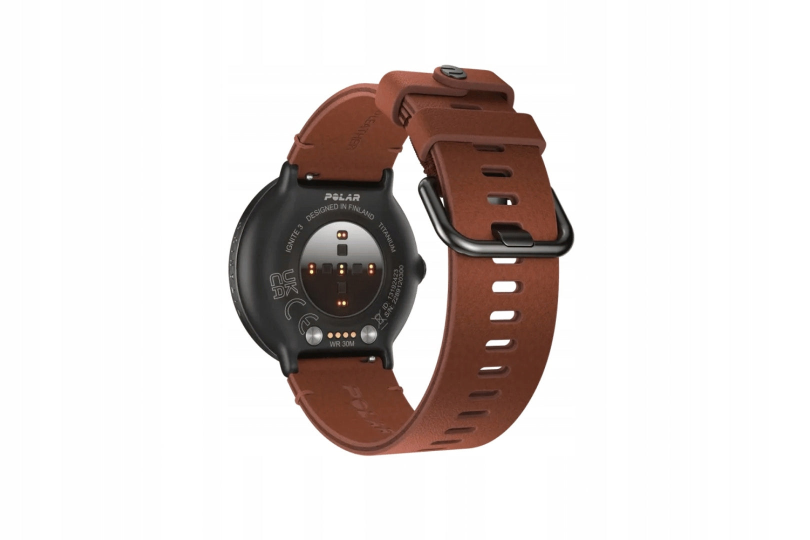 SMARTWATCH IGNITE 3 TITANIUM LEATHER STRAP POLAR Kind sport watch