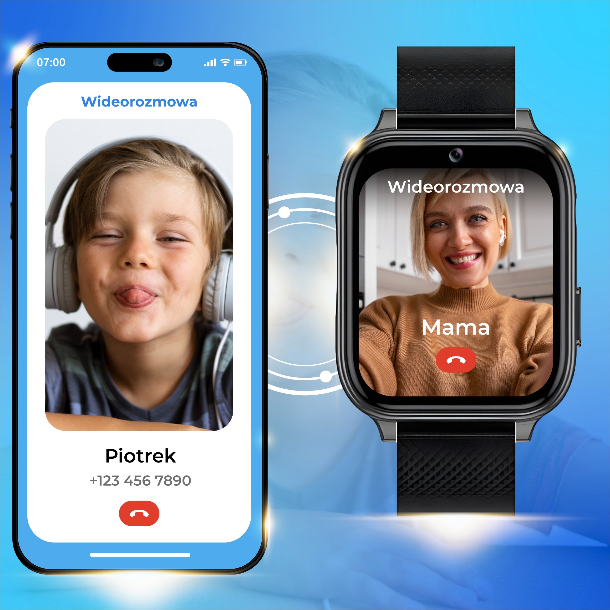 SMARTWATCH KIDS WATCH 4G WIFI GPS CAMERA POLISH MENU CHATTING Packaging status original