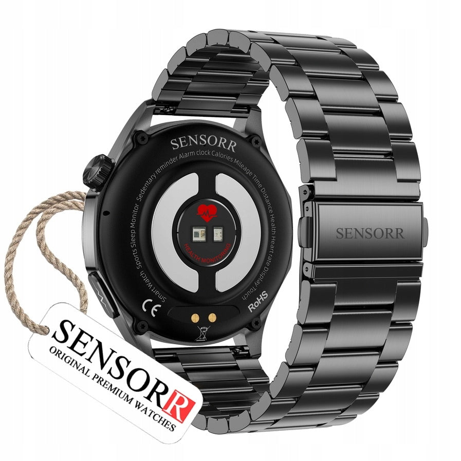 SMARTWATCH MEN'S AMOLED TALK EKG SUGAR MEASUREMENT PRESSURE TEMPERATURE PL Manufacturer code SENSORR SMT300SS