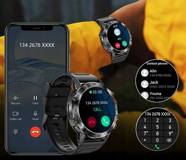 SMARTWATCH MEN'S AND WOMEN'S WATCH TALK SPORT PULSE APP MENU POLISH Brand DT